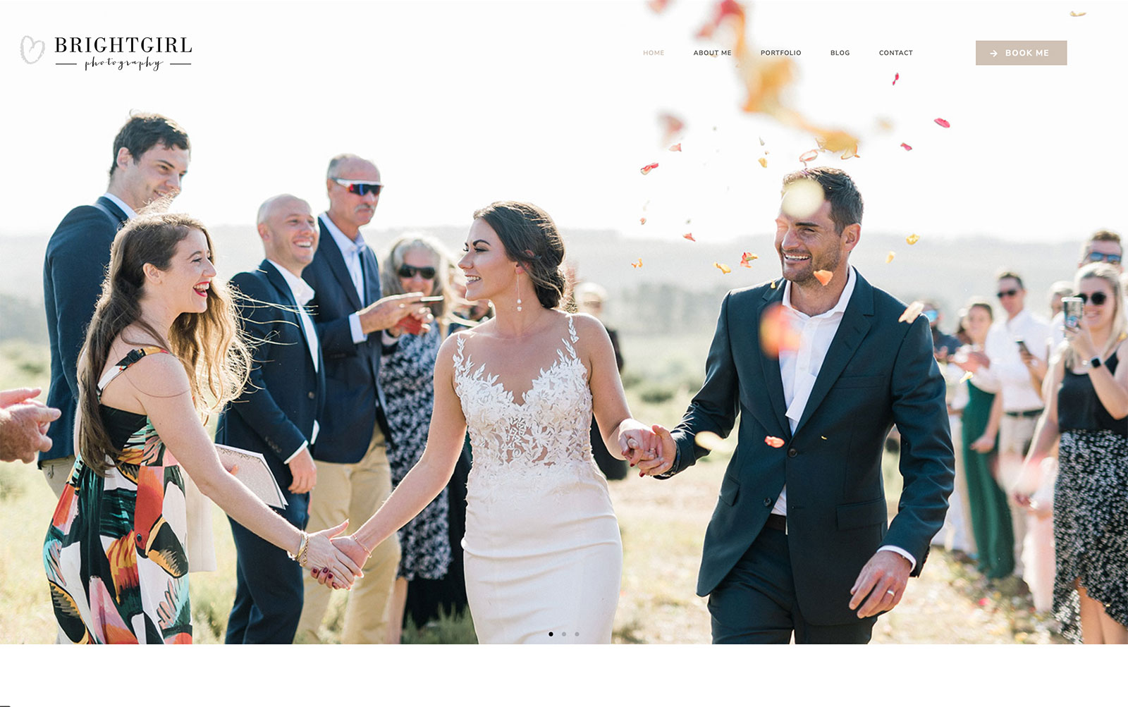 Brightgirl Photography website screenshot