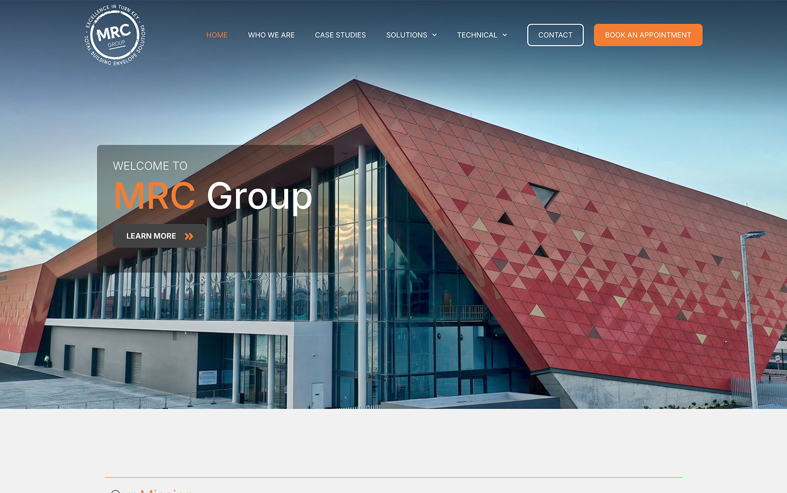 MRC Group website screenshot